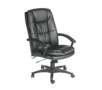 Relaxzen 5-Motor Massage Leather Chair, Black