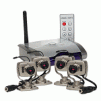 2.4GHz Wireless Survelliance Camera Kit w/4-Channel Wireless Reciever & Four Wireless Color Cameras w/Microphone