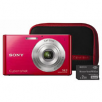 Sony W330 14.1MP 4X Zoom Red Digital Camera with 2GB Memory Stick and Bag