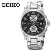 Seiko SNA585 Premier Collection Professional Chronograph Black Dial Alarm 100M Mens Watch