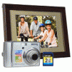 BenQ 10MP 3x Optical/5x Digital Zoom Digital HD Camera Geek Kit w/2GB SD Card & 10.4" 128MB Digital Photo Frame