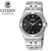 Citizen Eco-Drive BM0720-52E Elektra Collection Genuine Diamond Bezel Black Dial Mens Watch