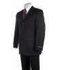 Kenneth Cole New York Mens 3-Button Black Suit