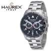 Haurex Italy 0A300UNN Red Arrow Collection Chronograph Movement Black Dial Tachymeter Bezel Stainless Steel 100M Watch