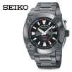 Seiko SUN007 Kinetic Collection Black TiCN Stainless Steel GMT Power Reserve 100M Mens Watch