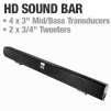 Vizio VSB200 HD Sound Bar - SRS TruSurround HD, SRS TruVolume, (Refurbished)