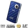 JVC RB-GCFM1AUS Picsio HD Pocket Camcorder - 8 Megapixel, 4x Digital Zoom, 2.0 LCD, HDMI, USB, Blue, (Refurbished)