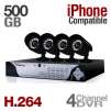 Night Owl LION-4500 Network DVR and 4 Cameras -4 Channel, H.264, 500GB HD