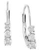 14-kt White Gold 1/4-ct TW Diamond Three-stone Earrings