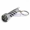 7 LED Metal Flashlight Keychain