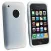 Textured Silicone Skin Case for Apple iPhone 3G / 3GS, Clear White