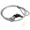 Notebook / Laptop Universal Security Cable Chain Lock w/ Two Keys, 3 FT / 1 M, Silver