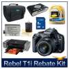 Canon EOS Rebel T1i EF-S 18-55mm IS + Pixma Pro9000 Mark II Printer + 8GB SDHC Memory Card Bundle