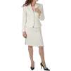 Tahari by Arthur S. Levine White Skirt Suit
