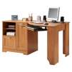 Realspace Magellan Collection Corner Desk, 30"H x 59 1/2"W x 39"D, Honey Maple