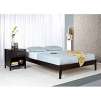 Simple Queen-size Espresso Platform Bed