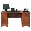 Realspace Dawson 60" Computer Desk, Cinnamon Cherry/Brushed Maple/Canyon Maple