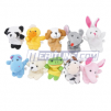 Soft Plush Velour Animal Finger Puppets