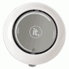 Innovative Technology RoundSound Water-Resistant Shower FM Radio w/Suction Cup Mount (Gray)