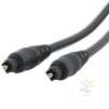 Digital Optical Audio TosLink Cable - Molded - M/M, 6 FT / 2 M, Black