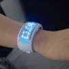 Fashionable 30-LED Blue Light Bracelet Watch White
