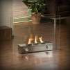 Loft Brushed Nickel Portable Indoor/ Outdoor Fireplace