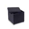 Microsuede Storage Ottoman