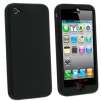Silicone Skin Case for Apple iPhone 4G, Black
