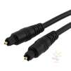 Digital Optical Audio TosLink Cable - Molded - M/M, 12 FT / 3.7 M, Black