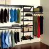 John Louis Home Black Standard Closet System