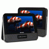 7" Philips PET7402 Widescreen Portable DVD Player w/Additional LCD Screen (Black) - B
