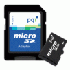 PQI 1GB microSD card with SD Adapter