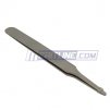 Silver Tone Wide Tip Straight Stainless Steel Head Tweezers