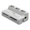 SYBA CL-CRD50007 USB 2.0 Hub with built-in 4 slots Card Reader
