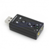 USB Sound Adapter Virtual 7.1 Channel with Volume Control and Mute Switch