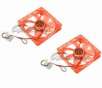 Powmax Typhoon 120mm Red LED Case Fan w/ Intelligent Temperature Sensor - 2Pack