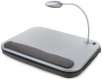SPI Elevation Slate Gray Lap Desk with LED Light and Adjustable Base
