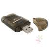 SDHC / SD / MMC Memory Card Reader to USB 2.0 Adapter, Smoke