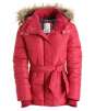 Belted Fur-Trim Puffer Coat