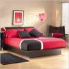 South Shore Cosmos Black Modern Platform Bed Frame Only