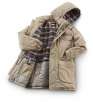 Hooded Totes Poplin Parka Sports 12 Handy Pockets in Khaki