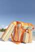2-Piece Cooler Bag Set with Orange Stripes