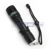 Water-proof Stainless Steel High Power 181 Lumin Cree LED Flash Light, Black
