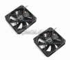 2 Pack Powmax 120mm Black LED Case Fan