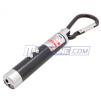 2-LED with Laser Pointer Key Chain Black Torch Flashlight, Random Color