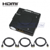 3 Ports High Speed HDMI Super Mini Switch + 6 Feet High Speed HDMI Cable 3 Pack