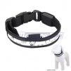 Pet Collar for Dogs and Cats with 3-Modes Multicolor LED Flashing Lights, Black