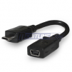 4.5" Micro USB to Mini USB Data & Charger Cable (2-pack)