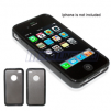Smoke Silicone with Hard Plastic Bumper Case for iPhone 4
