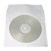 SuperMediaStore CD DVD White Paper Sleeves 80 Gram with Clear Window 100 Pack